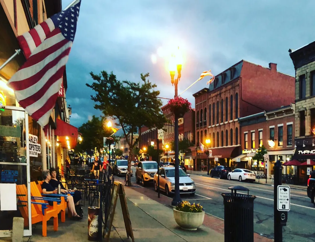 Historic Main Street in downtown Delaware, Ohio